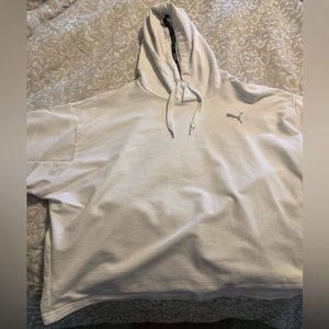Puma crop top hoodie large